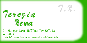 terezia nema business card